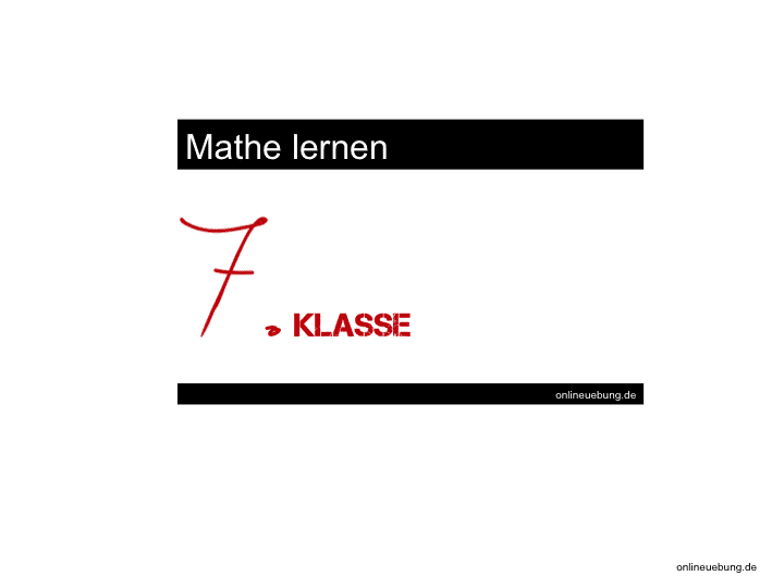 mathe themen der 7 klasse