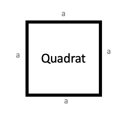 Flächenberechnung üben: Umfang eines Quadrats berechnen