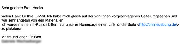 Feedback - Referenz - onlineuebung.de