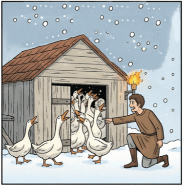 Sankt Martin - Gänse