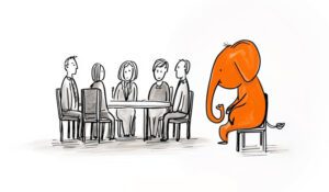 Elephant in the room. - Englische Redewendung