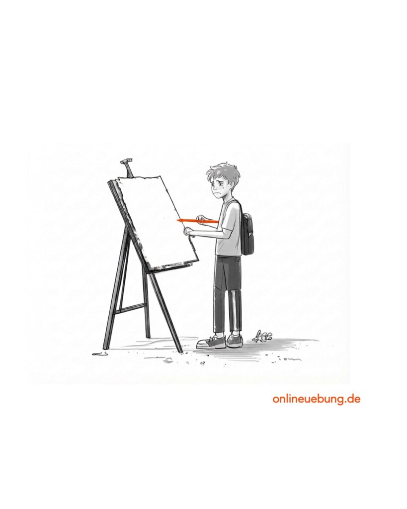 Englische Redewendungen und Idiome - Drawing a blank.