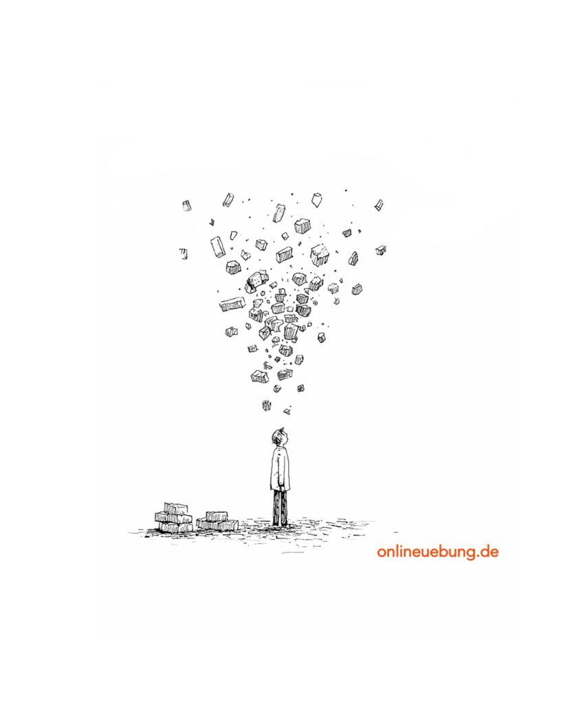 Englische Redewendungen und Idiome - Comes down on someone like a ton of bricks.