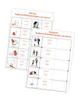 Englische Redewendungen und Idiome - Memory und Klapptest zum kostenlosen Download